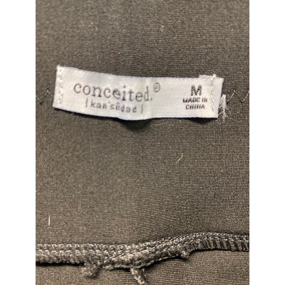 Brand New Conceited Women's Size Medium Black Dress Pants Slacks Trousers - Picture 4 of 6